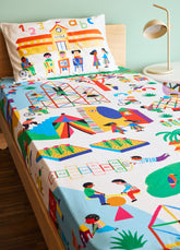 Jogo de Cama Infantil Duo - Ir à Escola